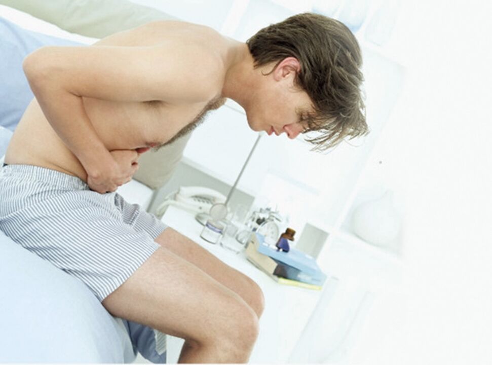 sāpes vīrietim ar prostatītu